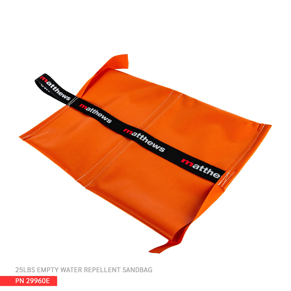 Water Repellent Sandbags Orange Empty