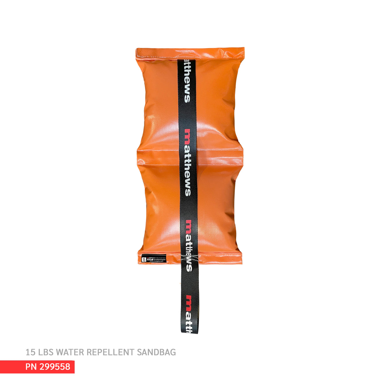 Water Repellent Sandbags Orange Empty