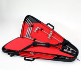 Opened C-Stand Shoulder KitBag by Matthews showcasing stored C-Stand parts in durable, travel-friendly design.