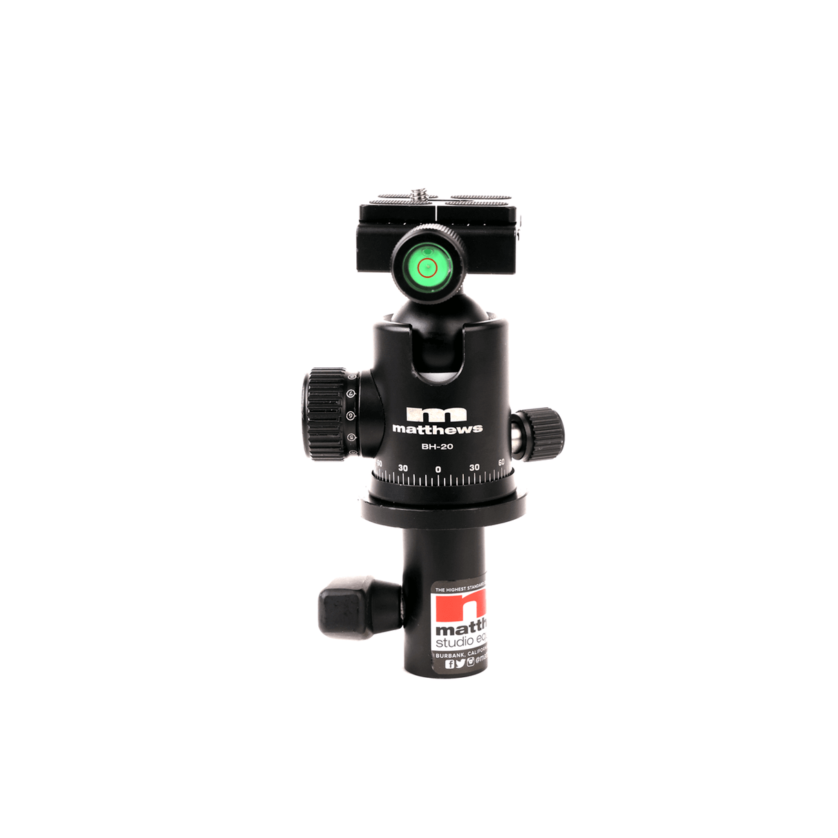 BH-20 Ball Head included in the Overhead Camera Mounting Kit from Matthews Studio Equipment