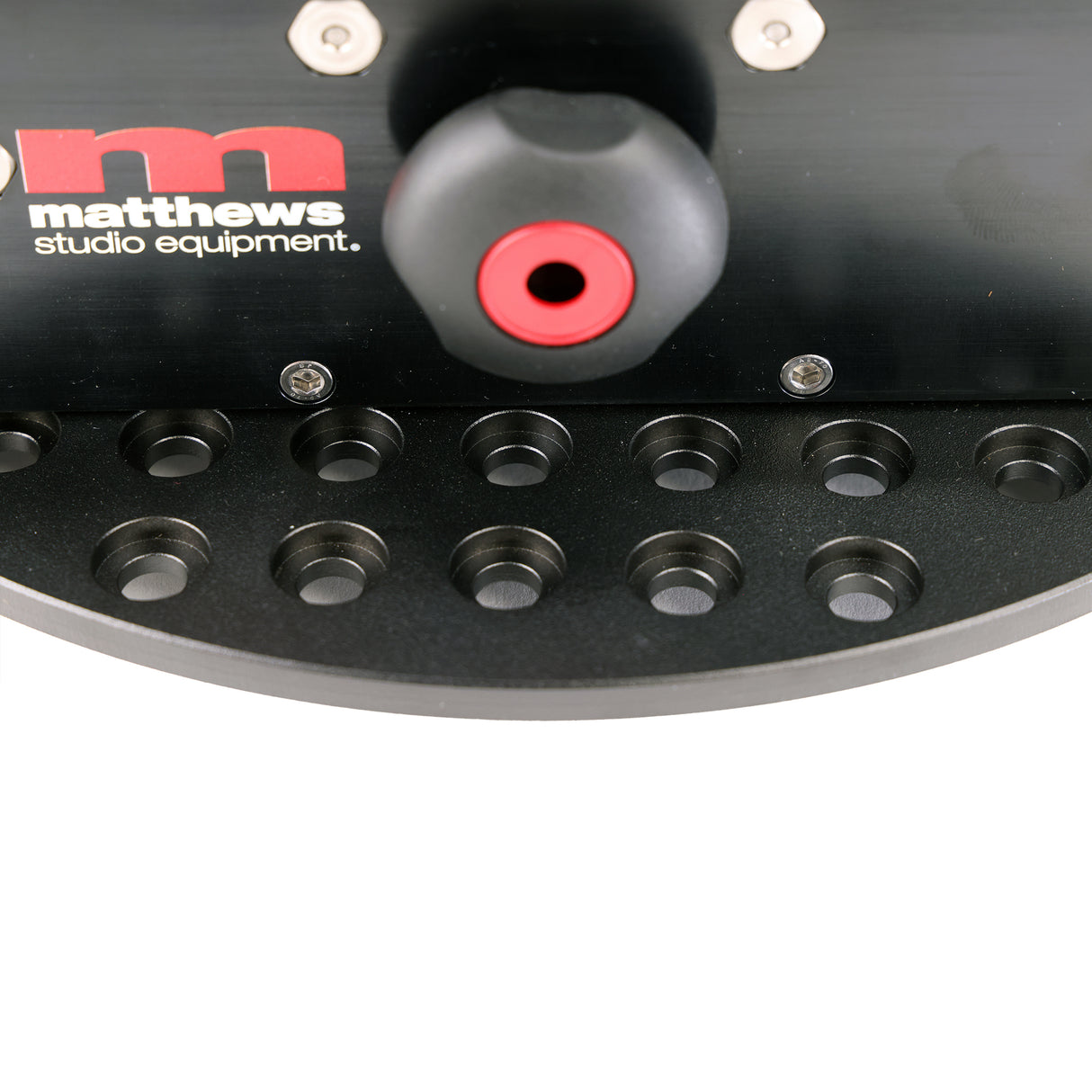 Close-up of CAM Tank Pro's pan and tilt control mechanism from Matthews Studio Equipment