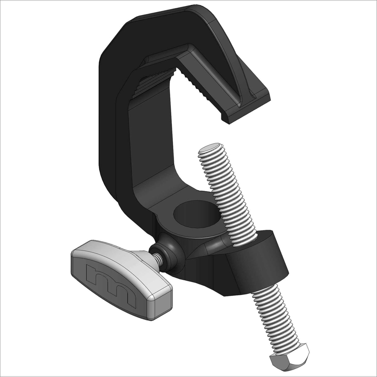 PN 6049 - BLACK PIPE CLAMP W/T-HANDLE