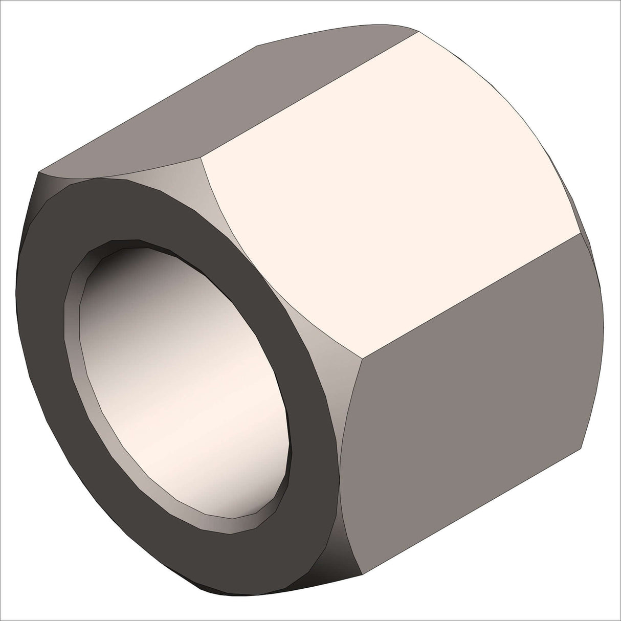 PN 1387/100 - LNUT, HX, 3/4-16