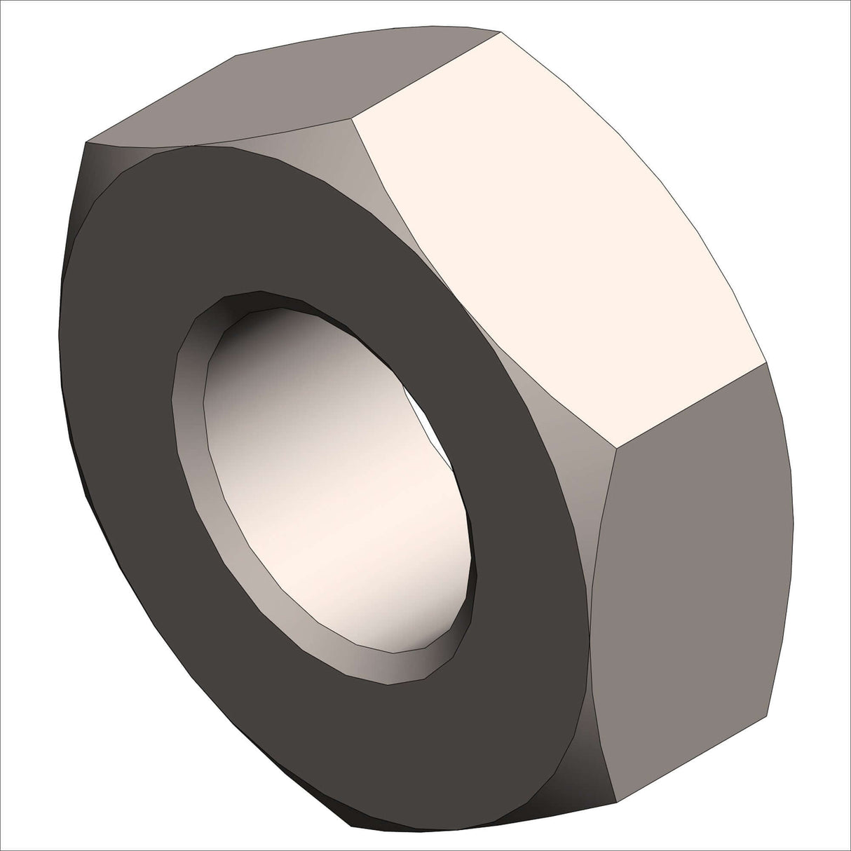 PN 6443/100 - NUT  HX  JAM  5/16-24-LH