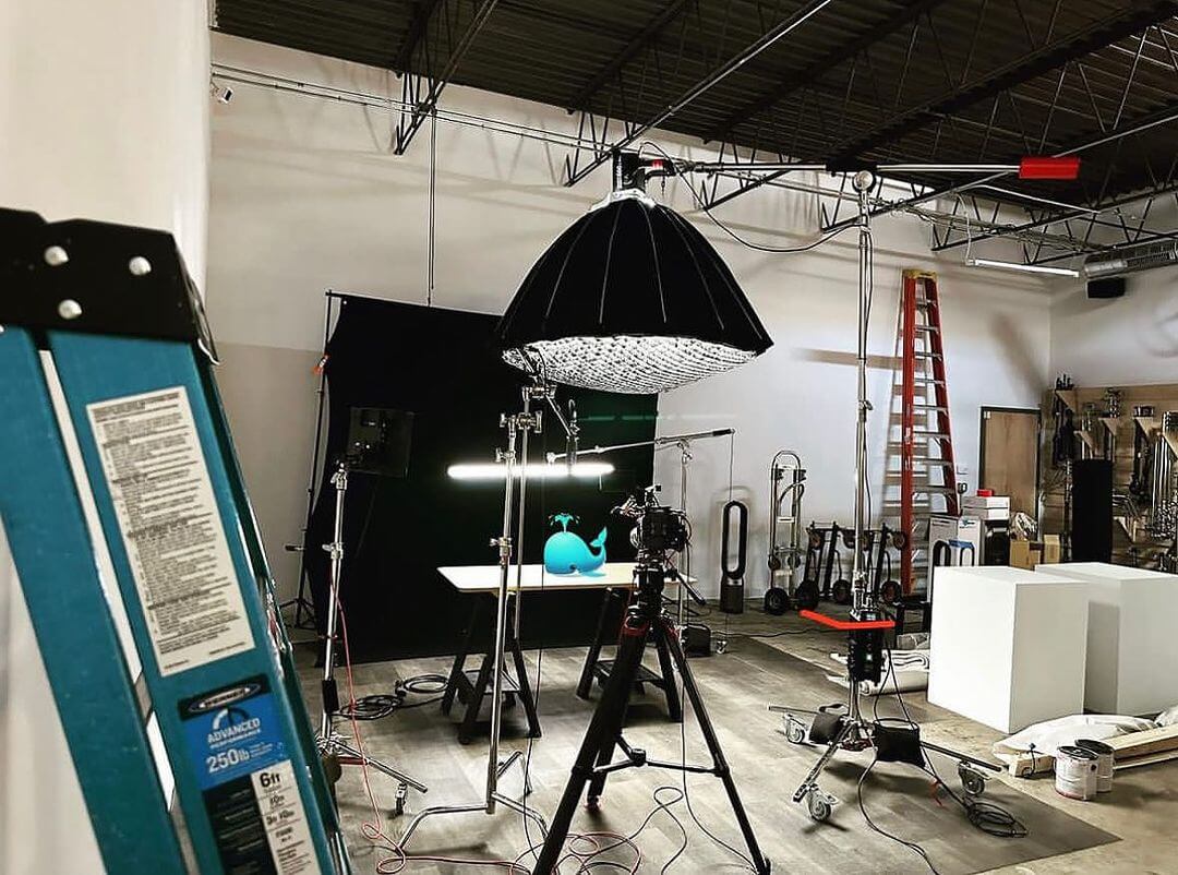 C Stand in a Photo Studio 